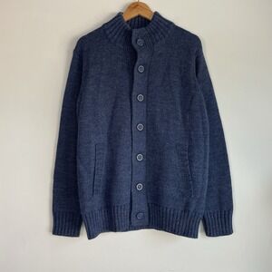 Woolovers Mens Wool Knit Cardigan‎ Size M NEW Preppy Fisherman Heritage